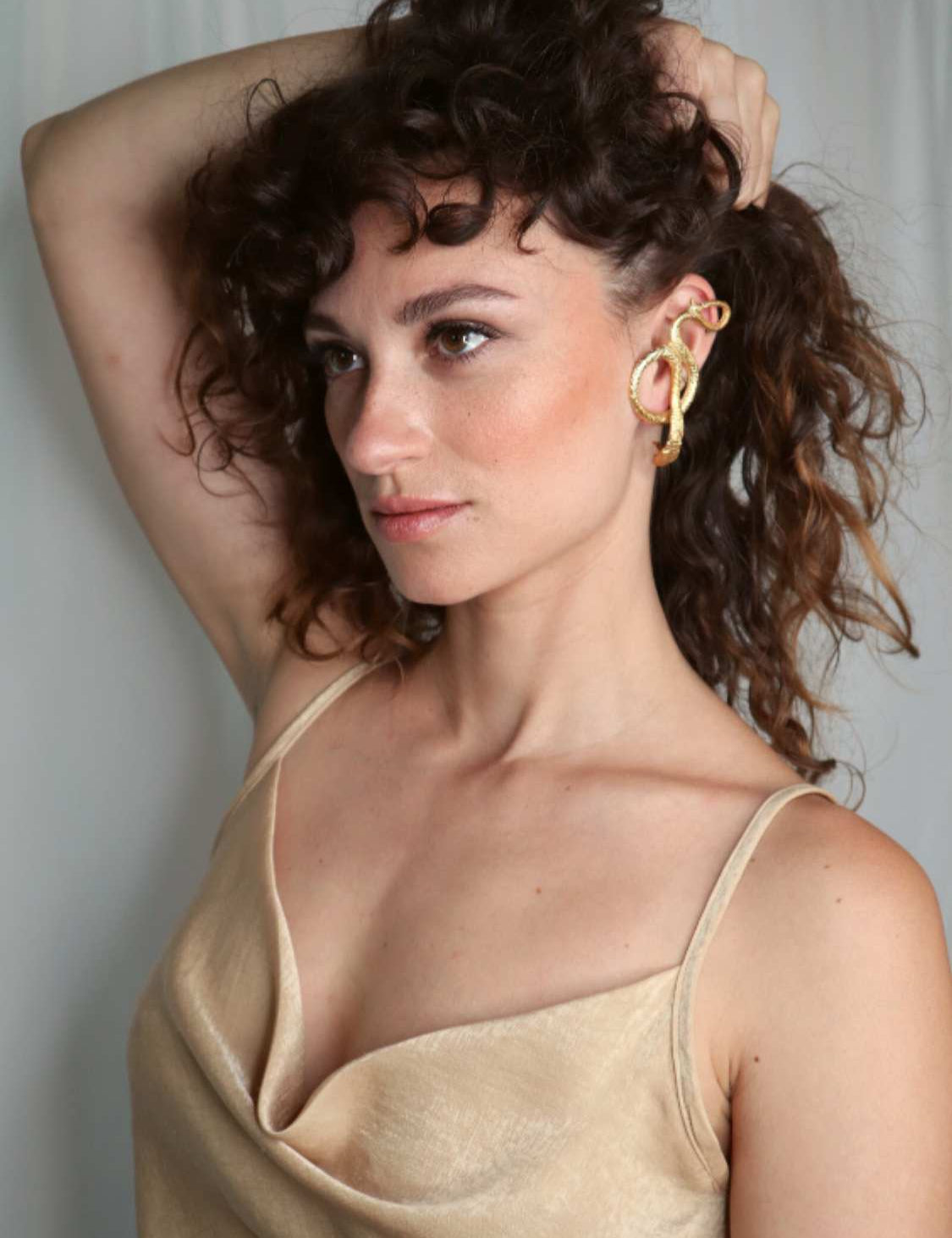 Illusion Serpent Earcuff Earrings sculptural Jewelry | The Bow Jewelry