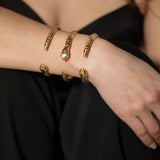 Venom Emerald Snake Cuff