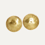 Shield Shape Amazonian Inspired Earrings 18kt gold plated | The Bow Jewelry