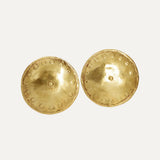 Shield Shape Amazonian Inspired Earrings 18kt gold plated | The Bow Jewelry