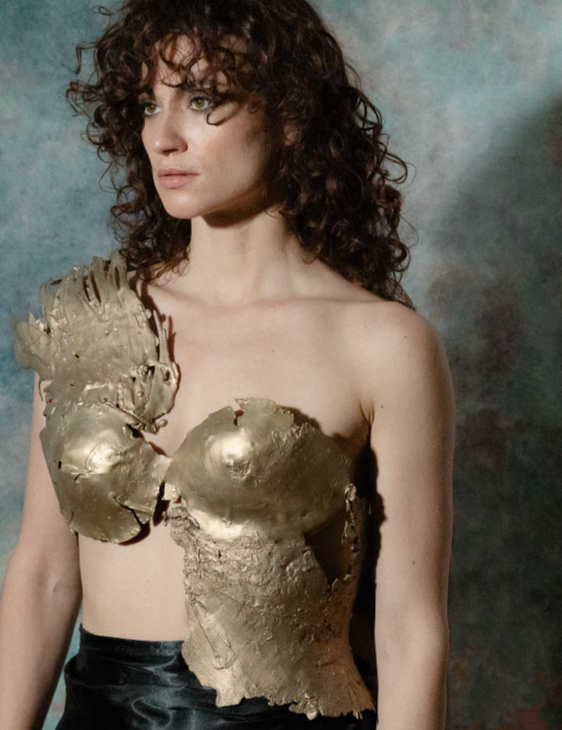 Torn Bronze Bustier sculptural Jewelry | The Bow Jewelry