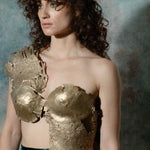 Torn Bronze Bustier sculptural Jewelry | The Bow Jewelry