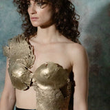 Torn Bronze Bustier sculptural Jewelry | The Bow Jewelry
