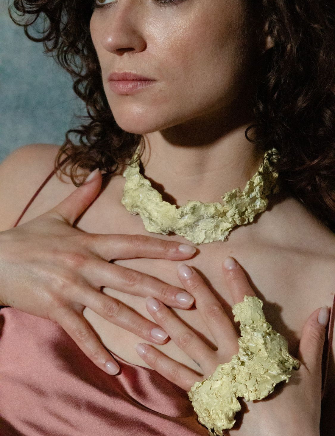 Weighted Necklace sculptural Jewelry | The Bow Jewelry