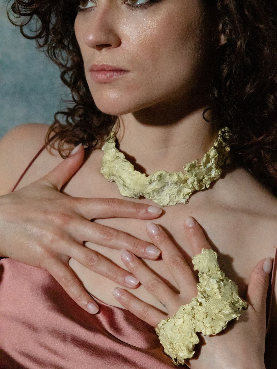Weighted Necklace sculptural Jewelry | The Bow Jewelry