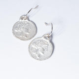 Artemis Coin Earrings Small Silver