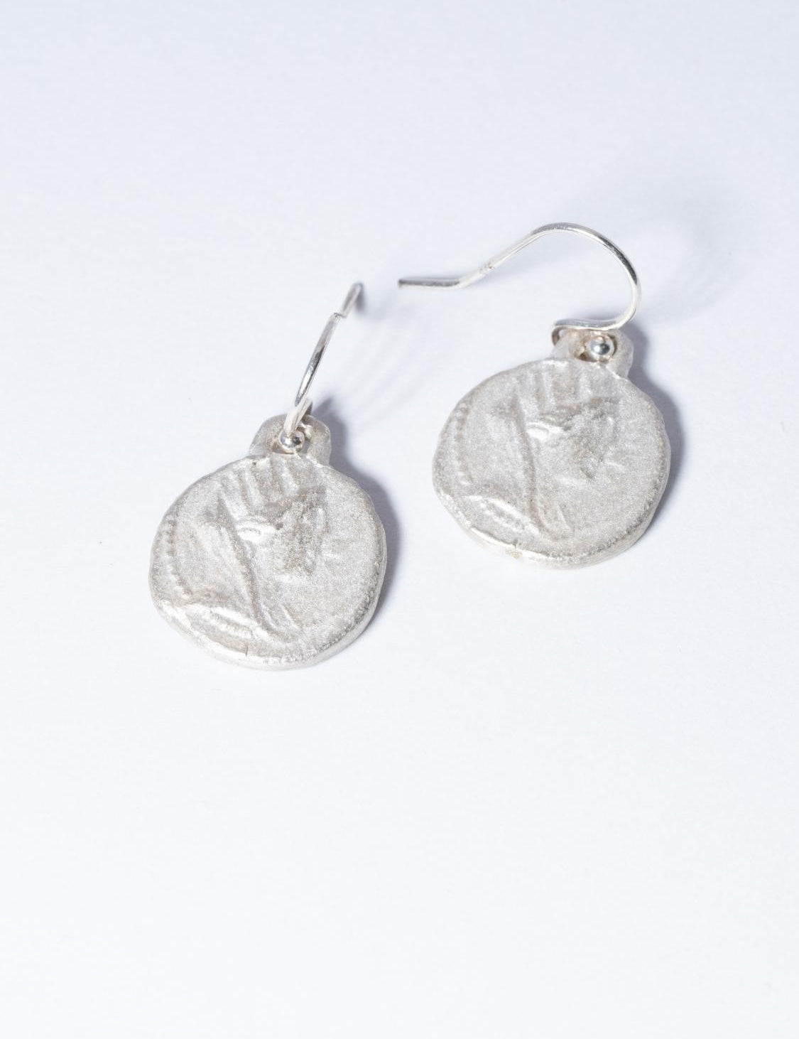 Goddess Tyche Empowering Earring Silver sculptural Jewelry | The Bow Jewelry