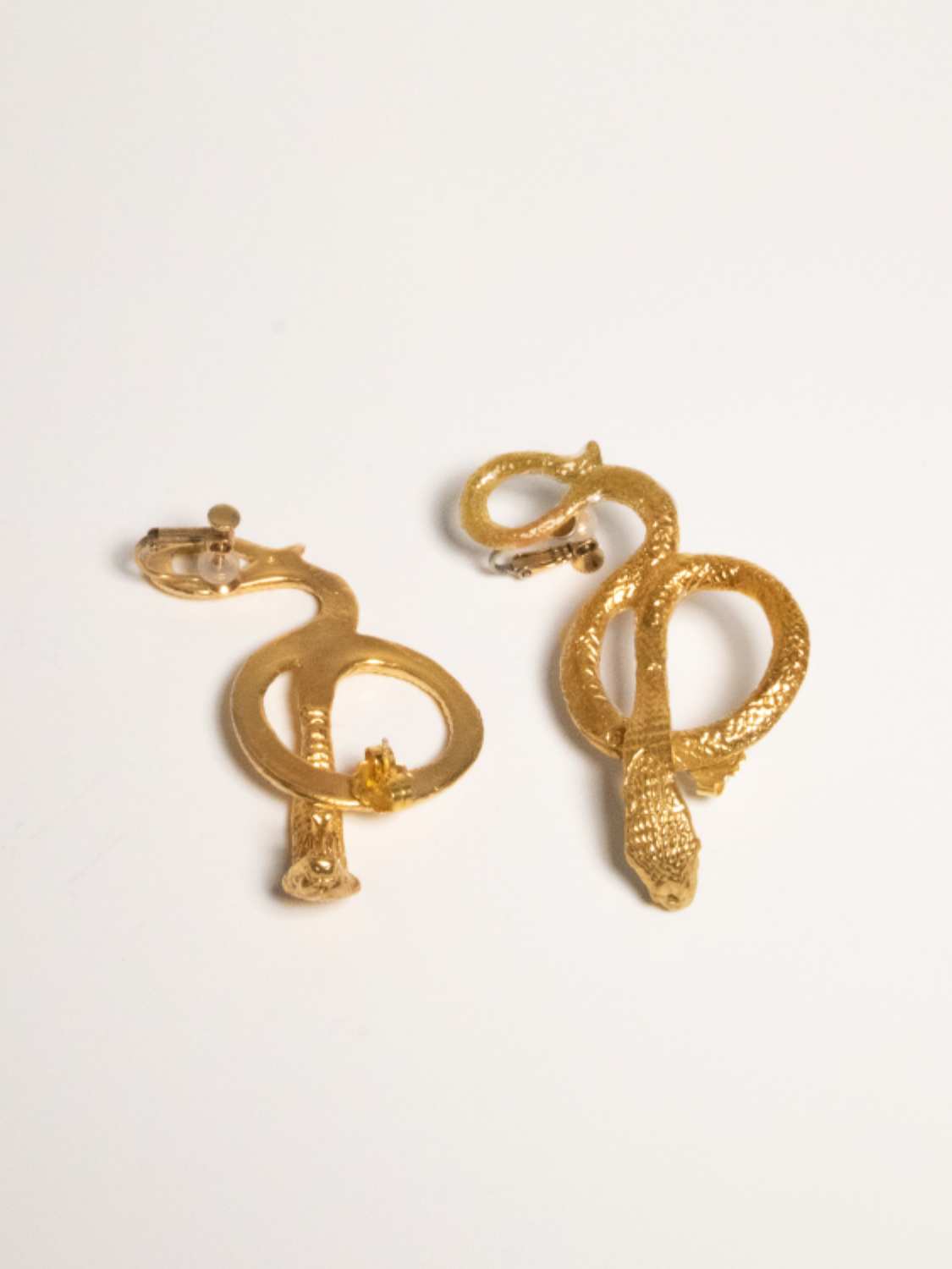 Back view of Illusion Serpent Earcuff Earrings sculptural Jewelry | The Bow Jewelry