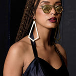Model Wearing Pursuit sunglasses | The Bow Jewelry