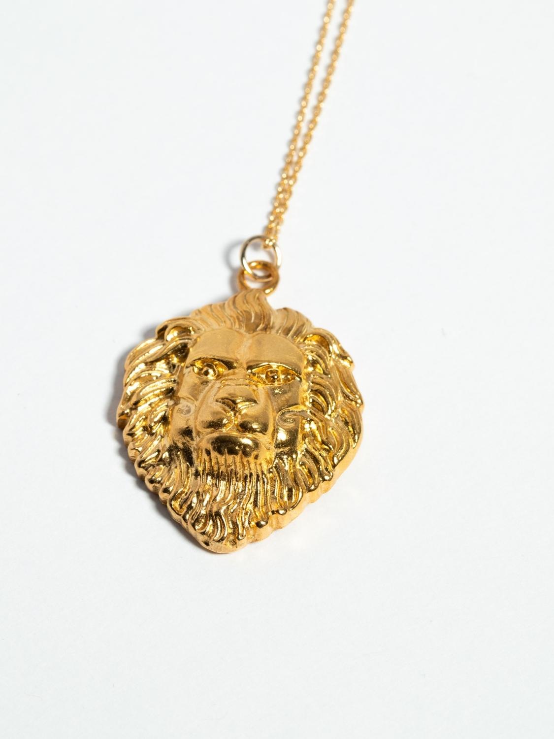 Protector Lion sculptural Pendant | The Bow Jewelry