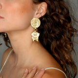 Ascendant Zodiac Quartz Earrings