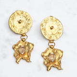 Ascendant Zodiac Quartz Earrings