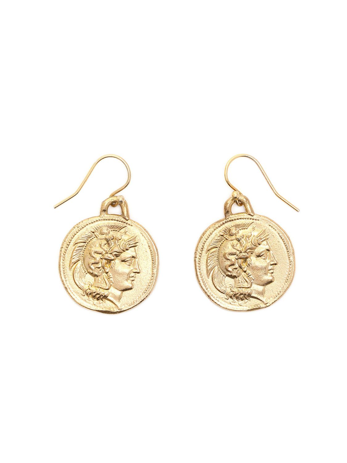 Athena Warrior Coin Earrings sculptural Jewelry | The Bow Jewelry