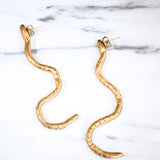 Venom Serpent Earrings sculptural Jewelry | The Bow Jewelry