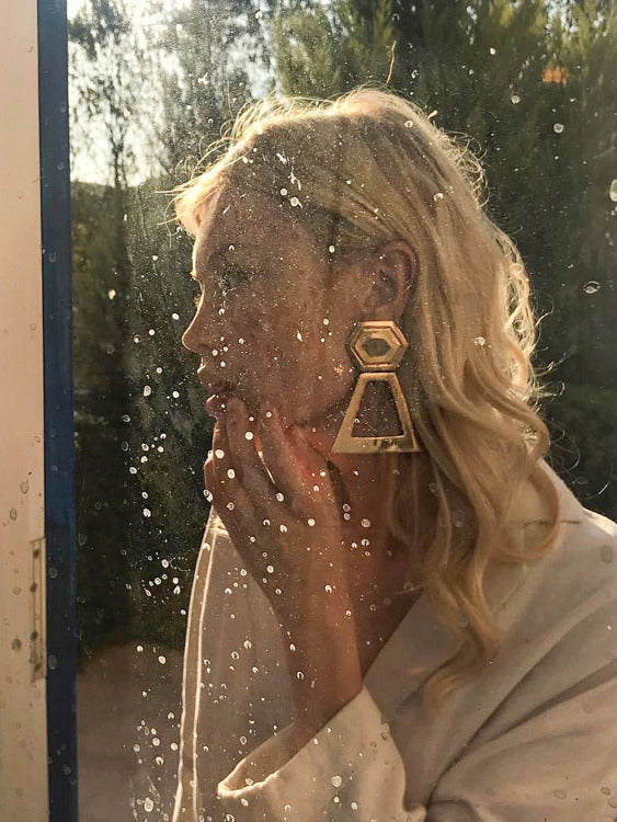 The Bow Jewelry on Influencer Bilge in Statement Earring