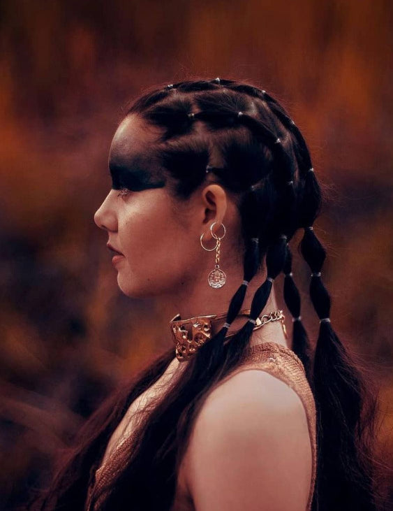 The Bow Jewelry on Jayli Wolf in 1917 Choker