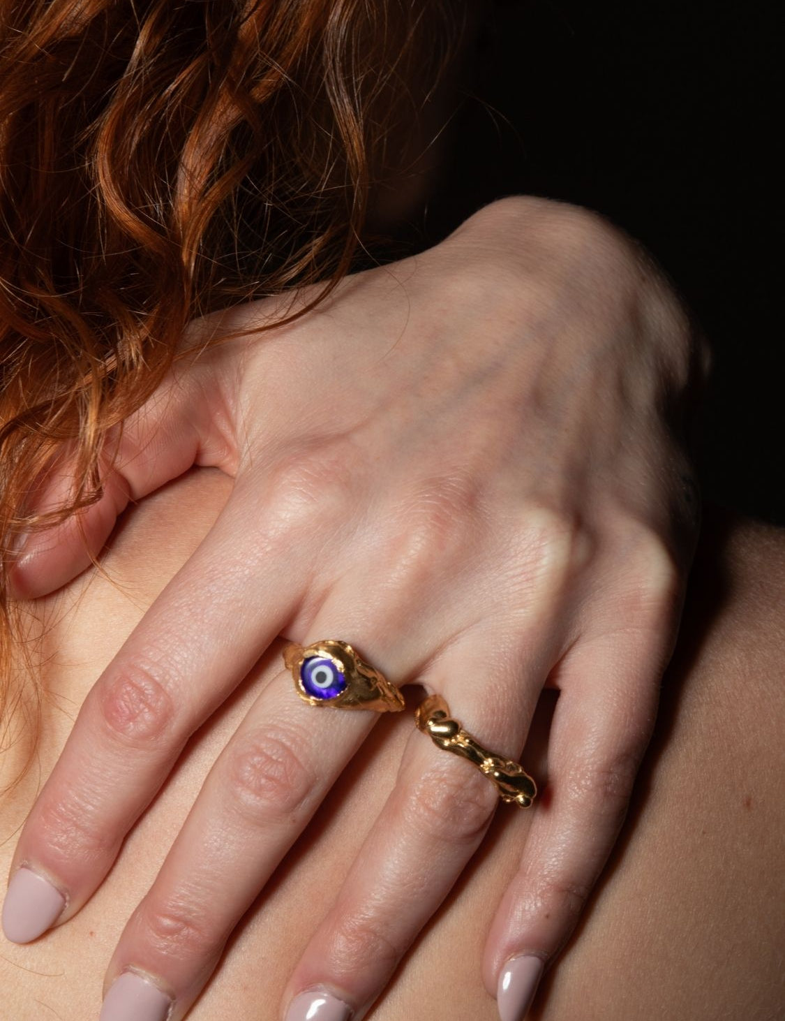 Nazar Evil Eye Ring sculptural Rings | The Bow Jewelry