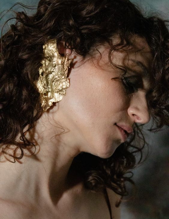 Flaming Ear Cuff sculptural Jewelry | The Bow Jewelry