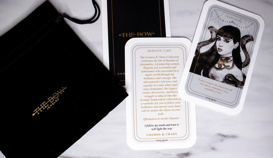Heroine Cards from The Bow Jewelry Packaging