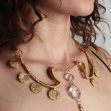 Mata Hari Serpent Crystal Necklace