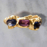 Orion Rubellite and Tanzanite Ring - Made to Order