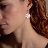 Goddess of Power Coin Earrings  in Silver| The Bow Jewelry