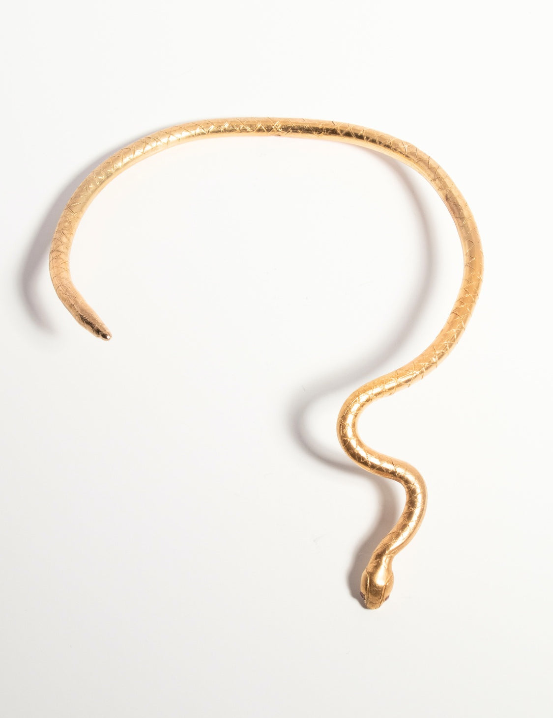 Venom Ruby Neck Cuff sculptural Jewelry | The Bow Jewelry