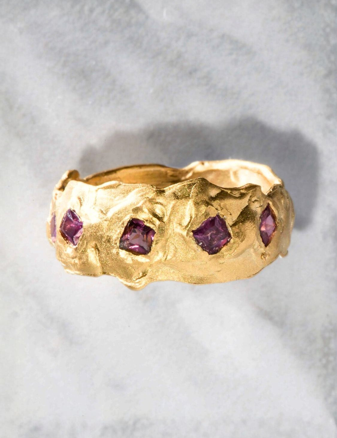 Libra Rubellite band ring | The Bow Jewelry