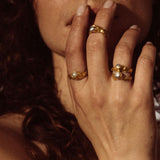 Venus Pearl Ring sculptural Jewelry | The Bow Jewelry
