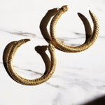 Ouroboros Serpent Earrings sculptural Jewelry | The Bow Jewelry