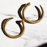 Ouroboros Serpent Earrings sculptural Jewelry | The Bow Jewelry