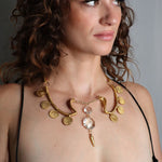 Mata Hari Necklace on Model | The Bow Jewelry