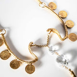 Mata Hari Serpent Crystal Necklace sculptural Jewelry | The Bow Jewelry