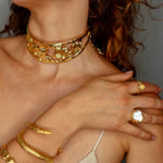 Aurora Pearl Ring sculptural Jewelry | The Bow Jewelry