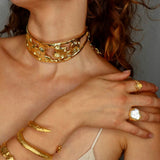 Aurora Pearl Ring sculptural Jewelry | The Bow Jewelry