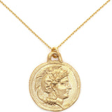 Athena Warrior Coin Pendant