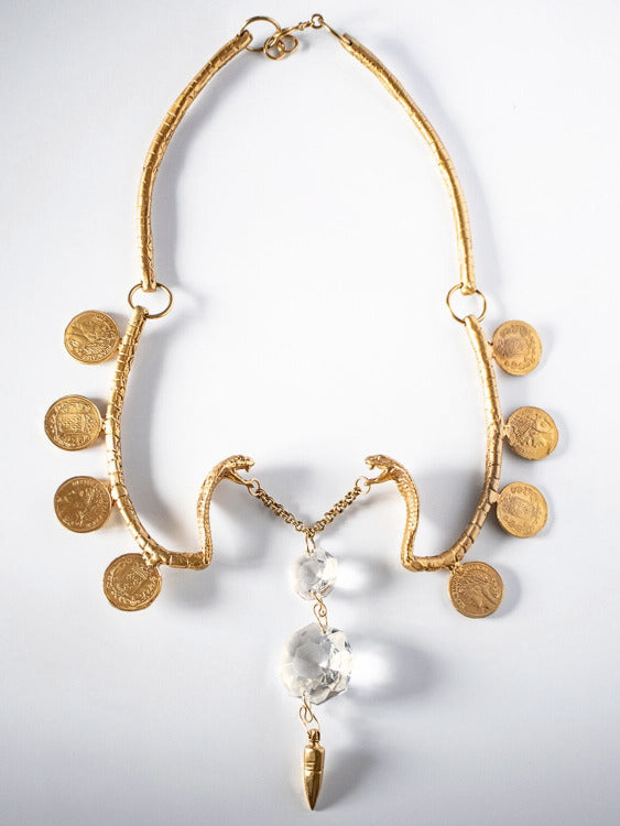 Mata Hari Vintage Chandelier Serpent Necklace  | The Bow Jewelry