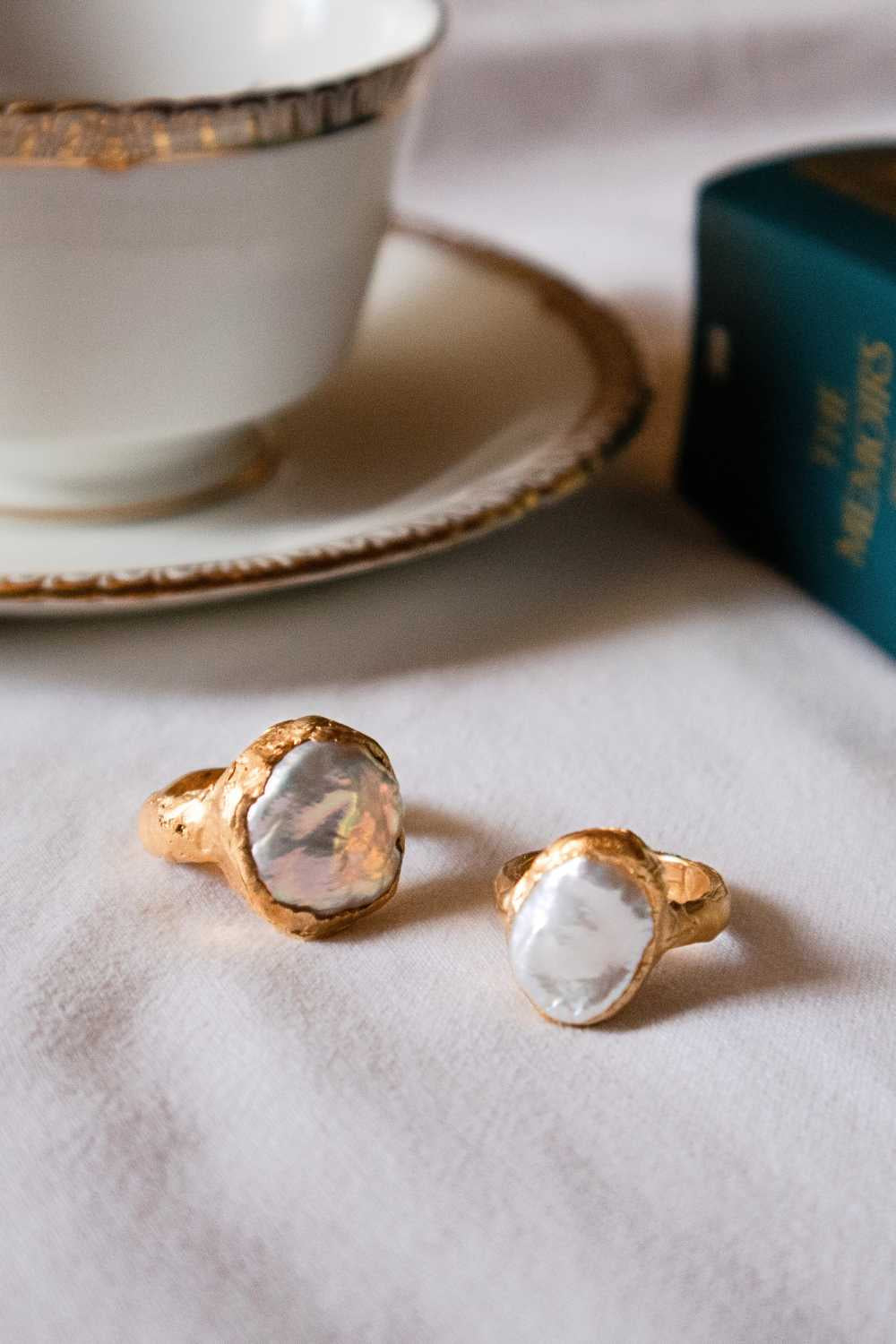 MIni Aurora Peal Ring | The Bow Jewelry