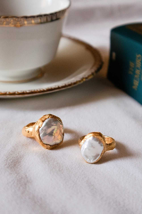 MIni Aurora Peal Ring | The Bow Jewelry