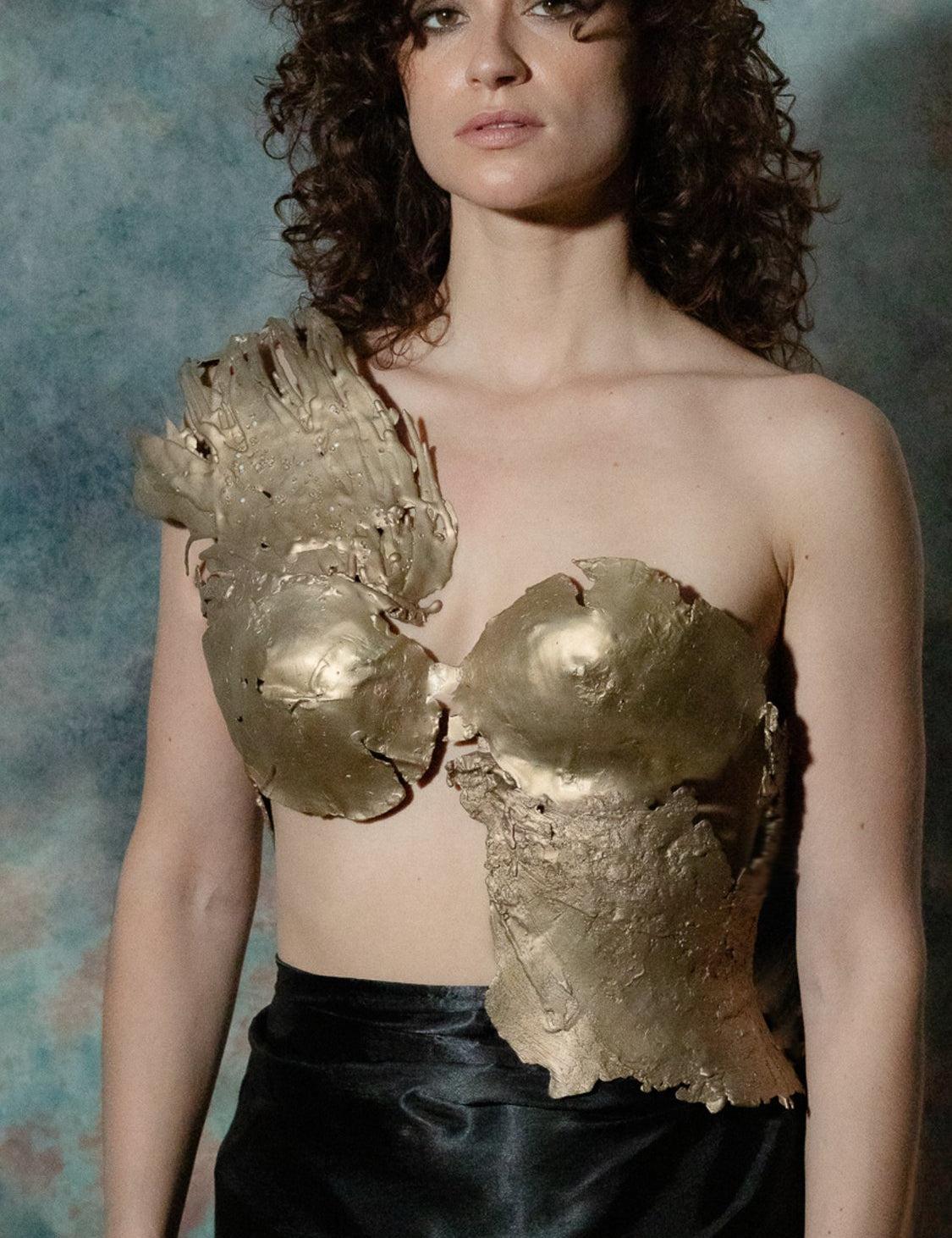 Torn Bronze Bustier sculptural Jewelry | The Bow Jewelry