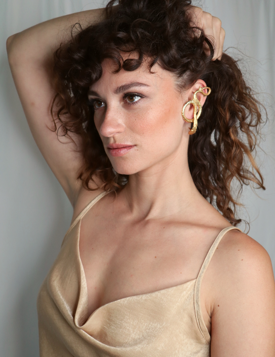 Illusion Serpent Earcuff Earrings sculptural Jewelry | The Bow Jewelry