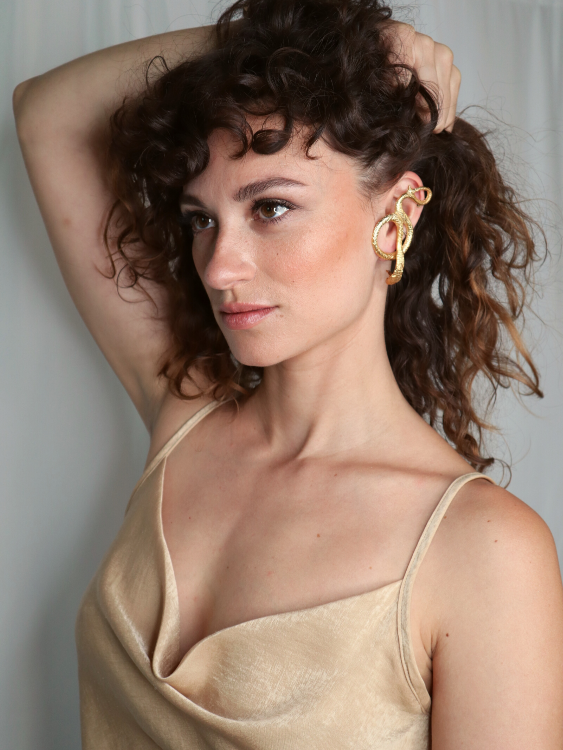 Illusion Serpent Earcuff Earrings sculptural Jewelry | The Bow Jewelry