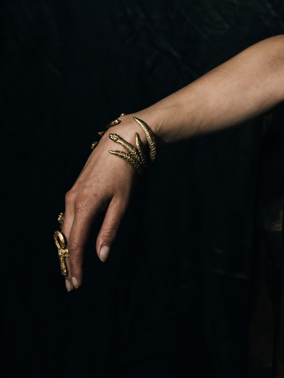 Ouroboros Snake Bracelet sculptural Jewelry | The Bow Jewelry