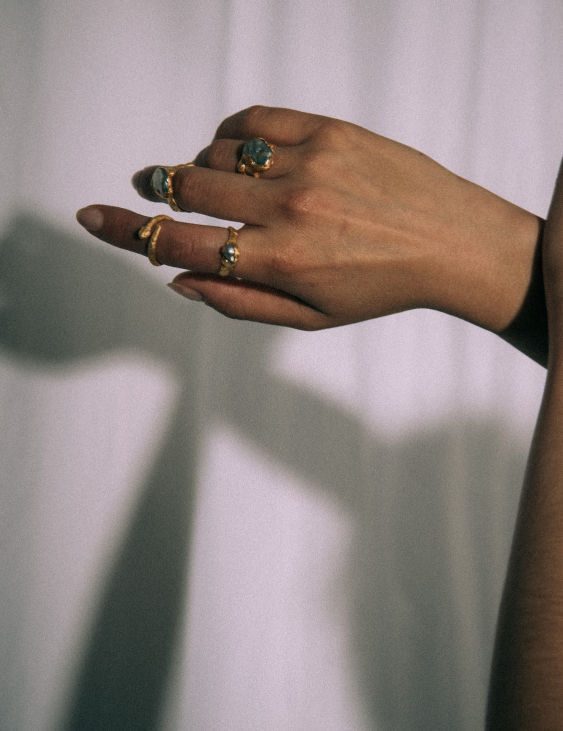 Shadow Serpent Ring sculptural Jewelry | The Bow Jewelry