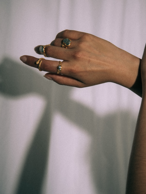 Shadow Serpent Ring sculptural Jewelry | The Bow Jewelry