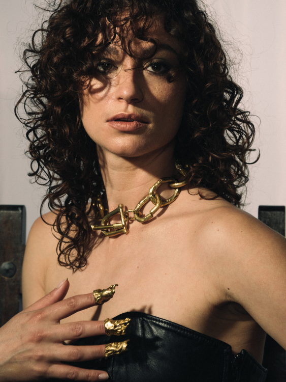 Awaken Chain Choker sculptural Jewelry | The Bow Jewelry