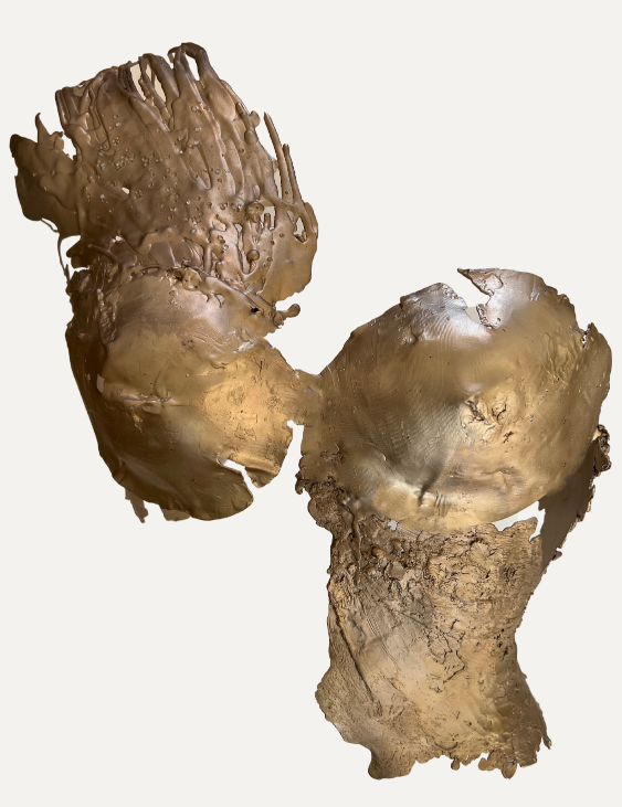 Torn Bronze Bustier sculptural Jewelry | The Bow Jewelry